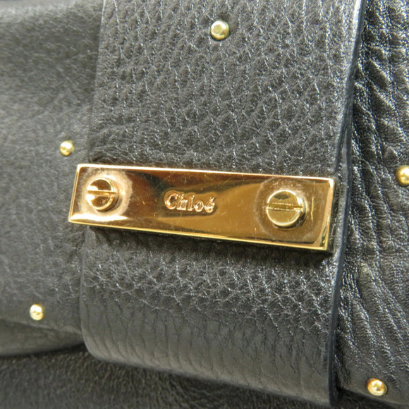 CHLOE Rion Motif Shoulder Bag Leather